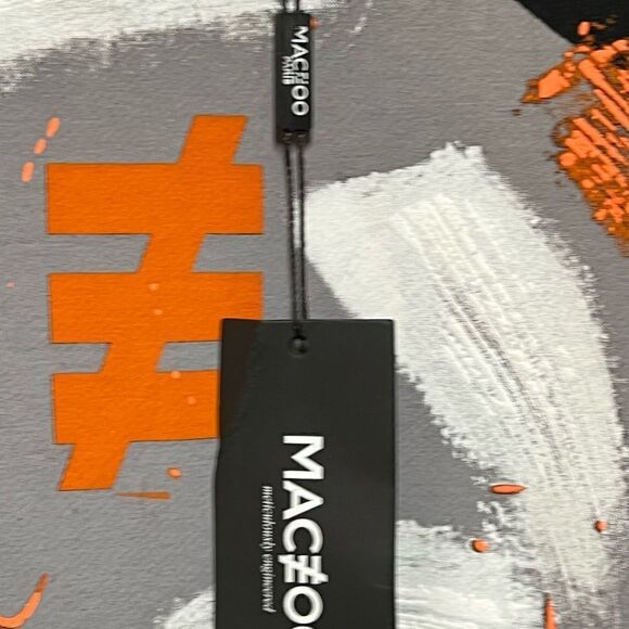 NWT MACEOO Paris Black Mens Long Sleeve SKULLPINK Tee Sz L - Picture 7 of 10